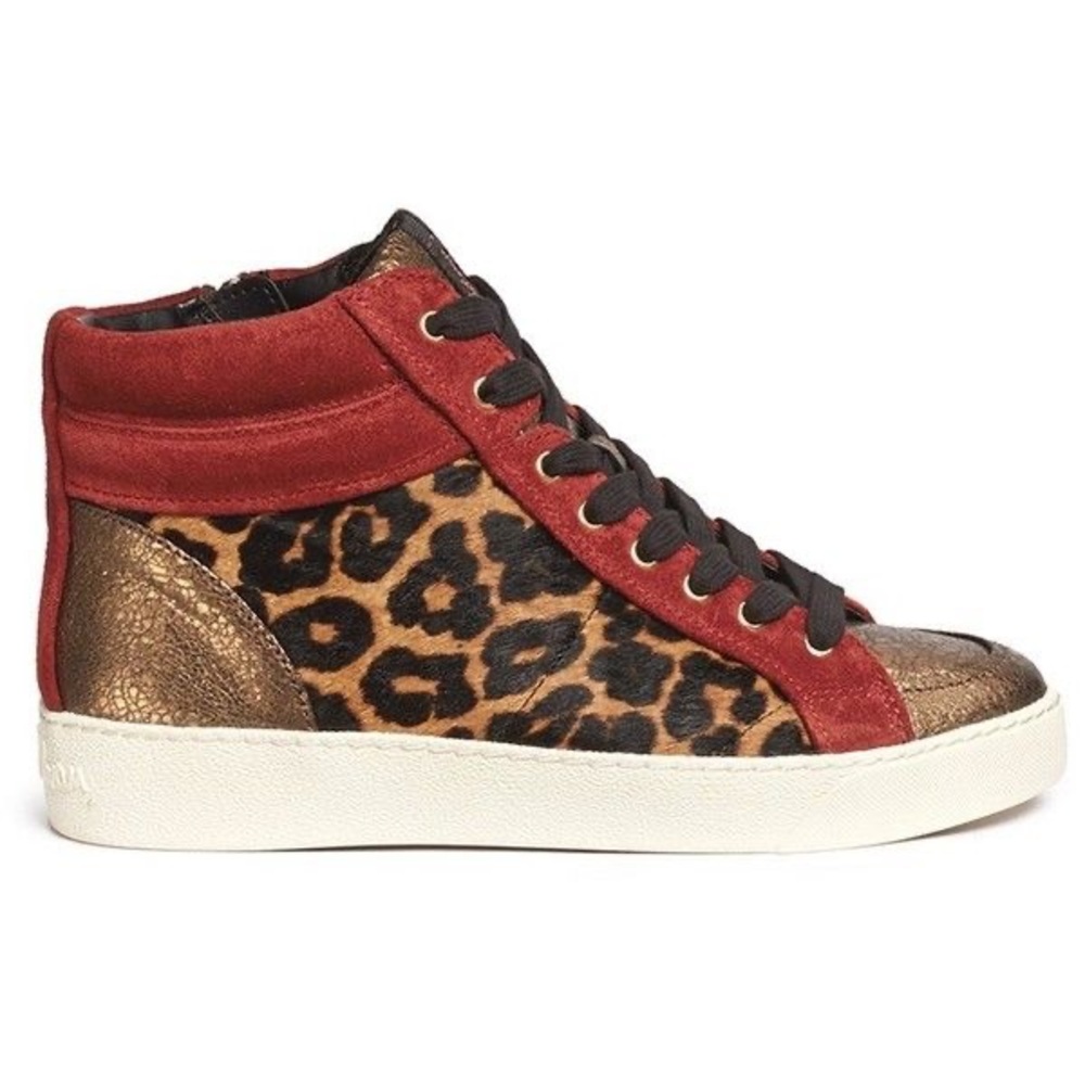 Sam Edelman High Top Leopard Sneakers